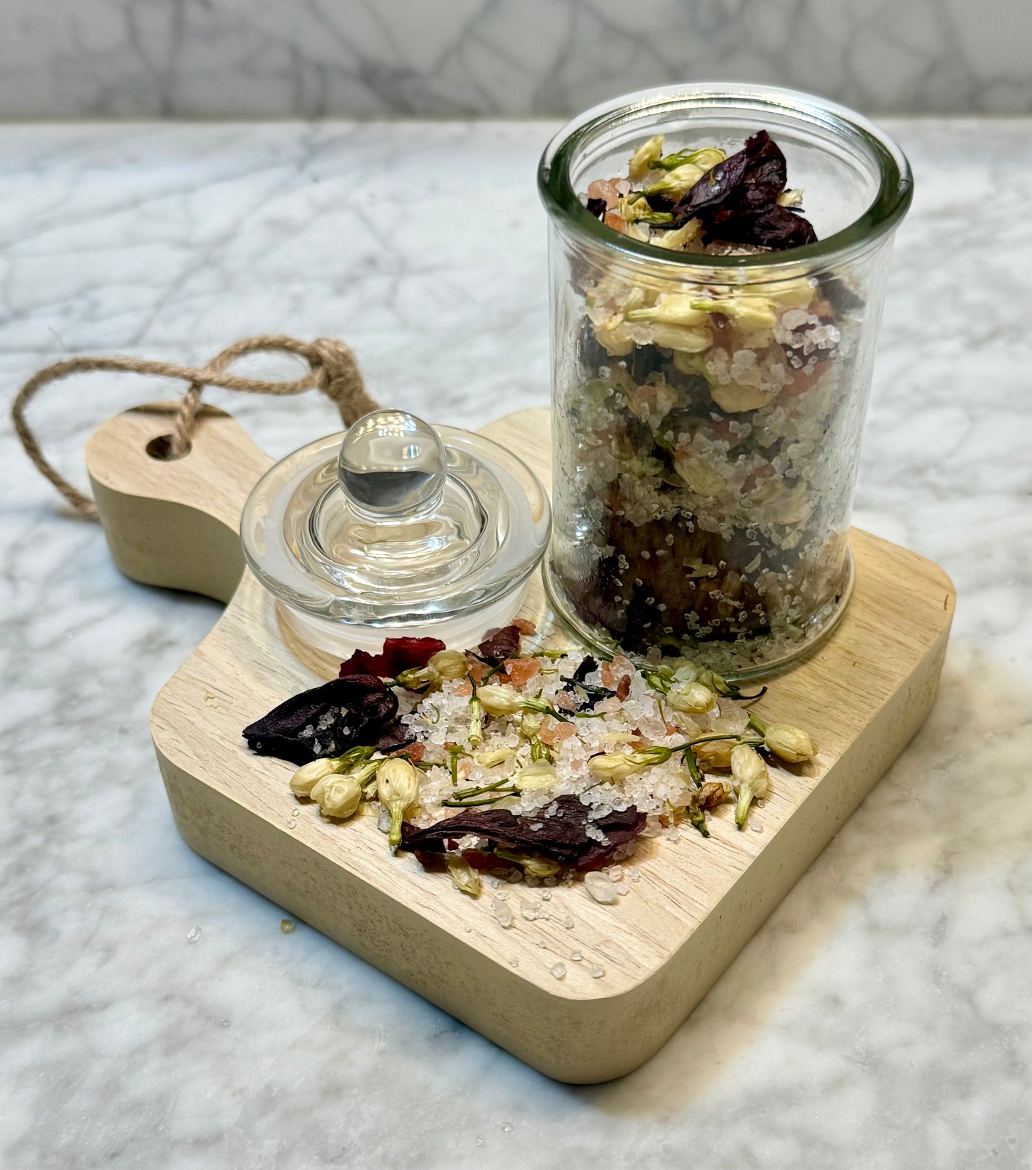 Jasmine and Rose Himalayan and Dead Sea Salts Bath Soak The Earthly Vine