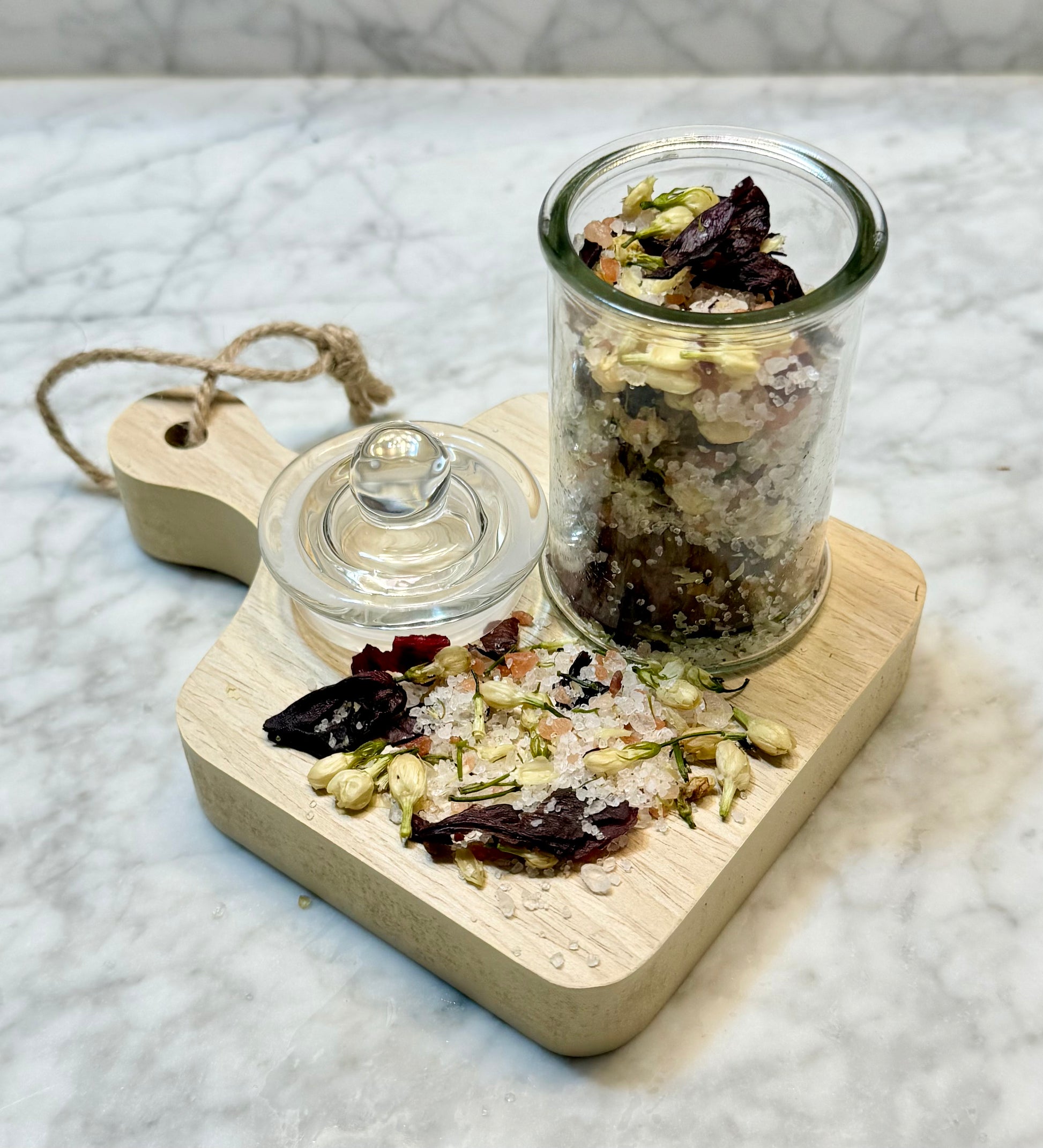 Jasmine and Rose Himalayan and Dead Sea Salts Bath Soak The Earthly Vine