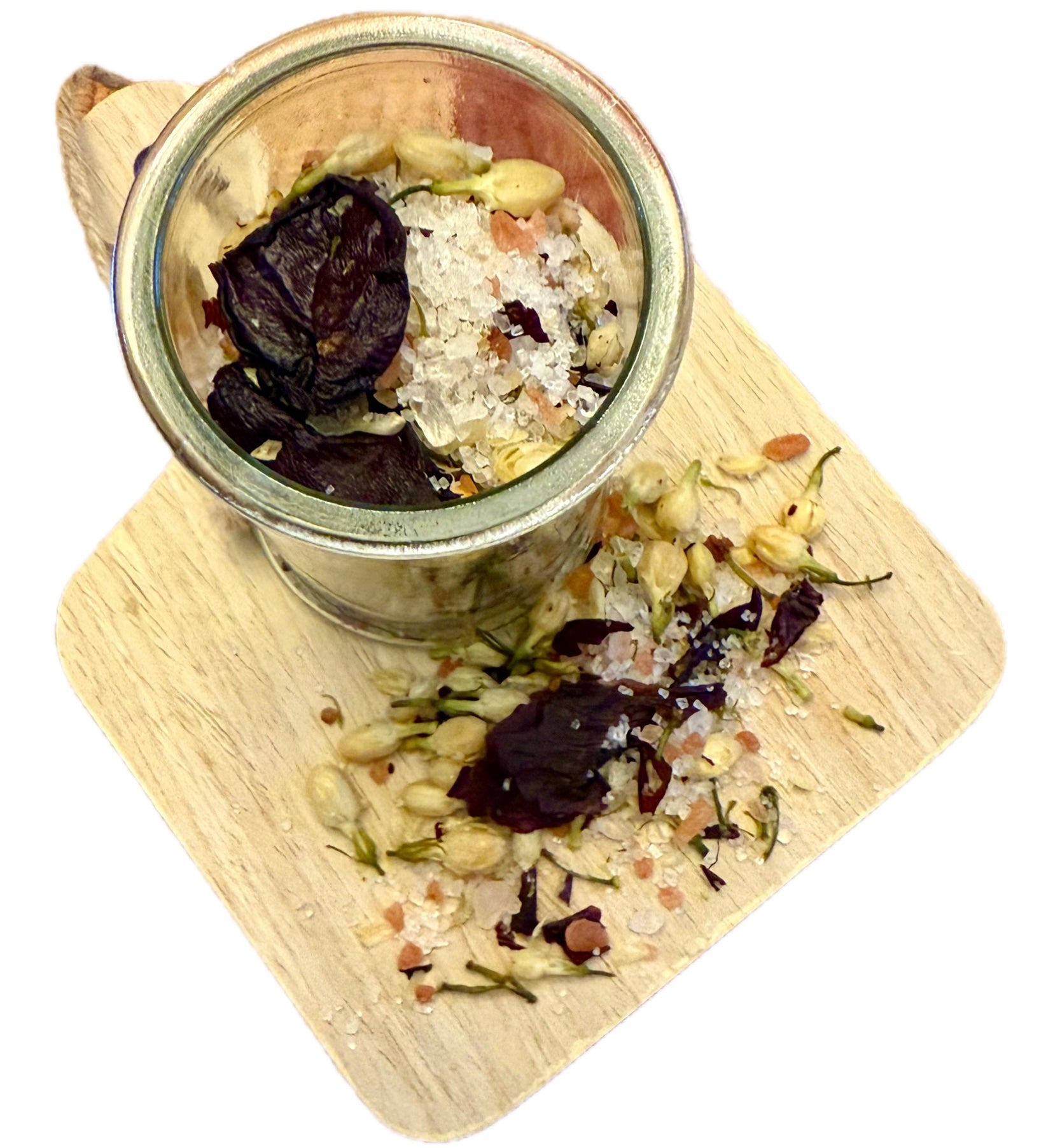 Jasmine and Rose Himalayan and Dead Sea Salts Bath Soak The Earthly Vine