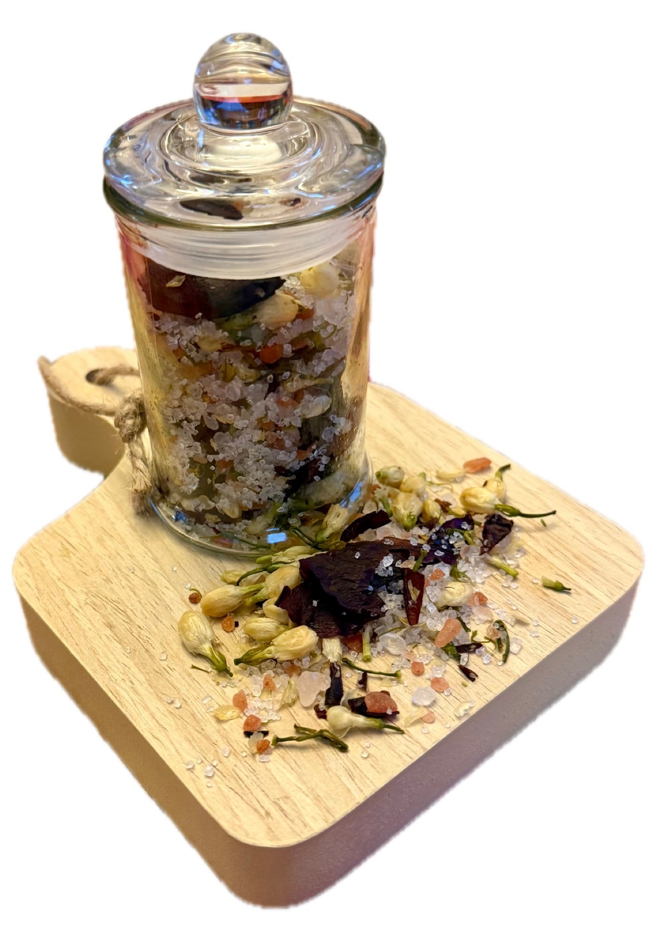 Jasmine and Rose Himalayan and Dead Sea Salts Bath Soak The Earthly Vine