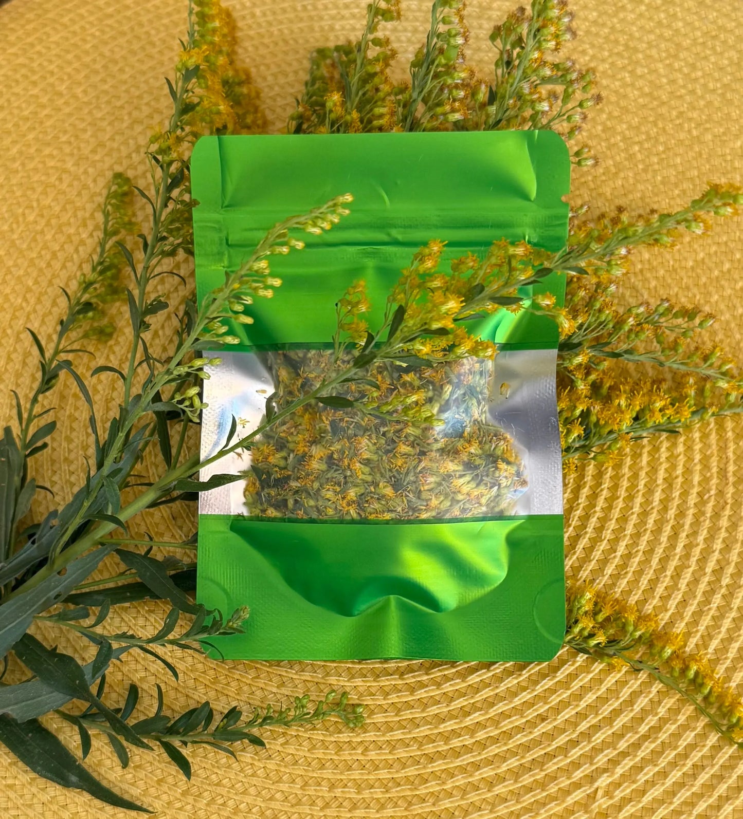 Dried Organic Wild Grown Goldenrod The Earthly Vine