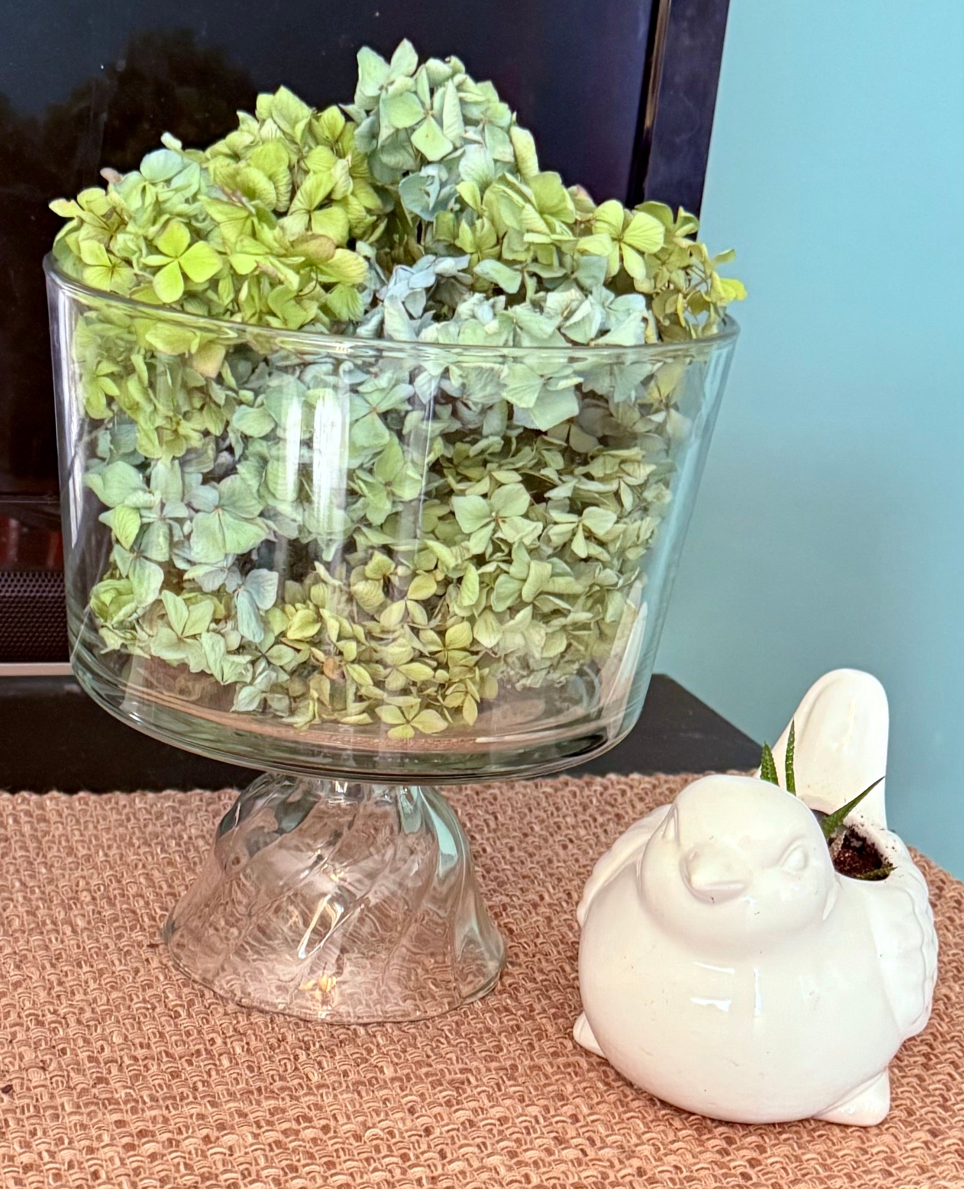 Dried Hydrangea Flowers in Purple & Green – Natural Home Decor The Earthly Vine