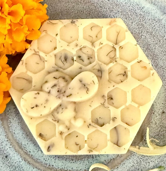Honey & Bloom Goat’s Milk Soap - Honeysuckle, Manuka Honey and Marigold The Earthly Vine